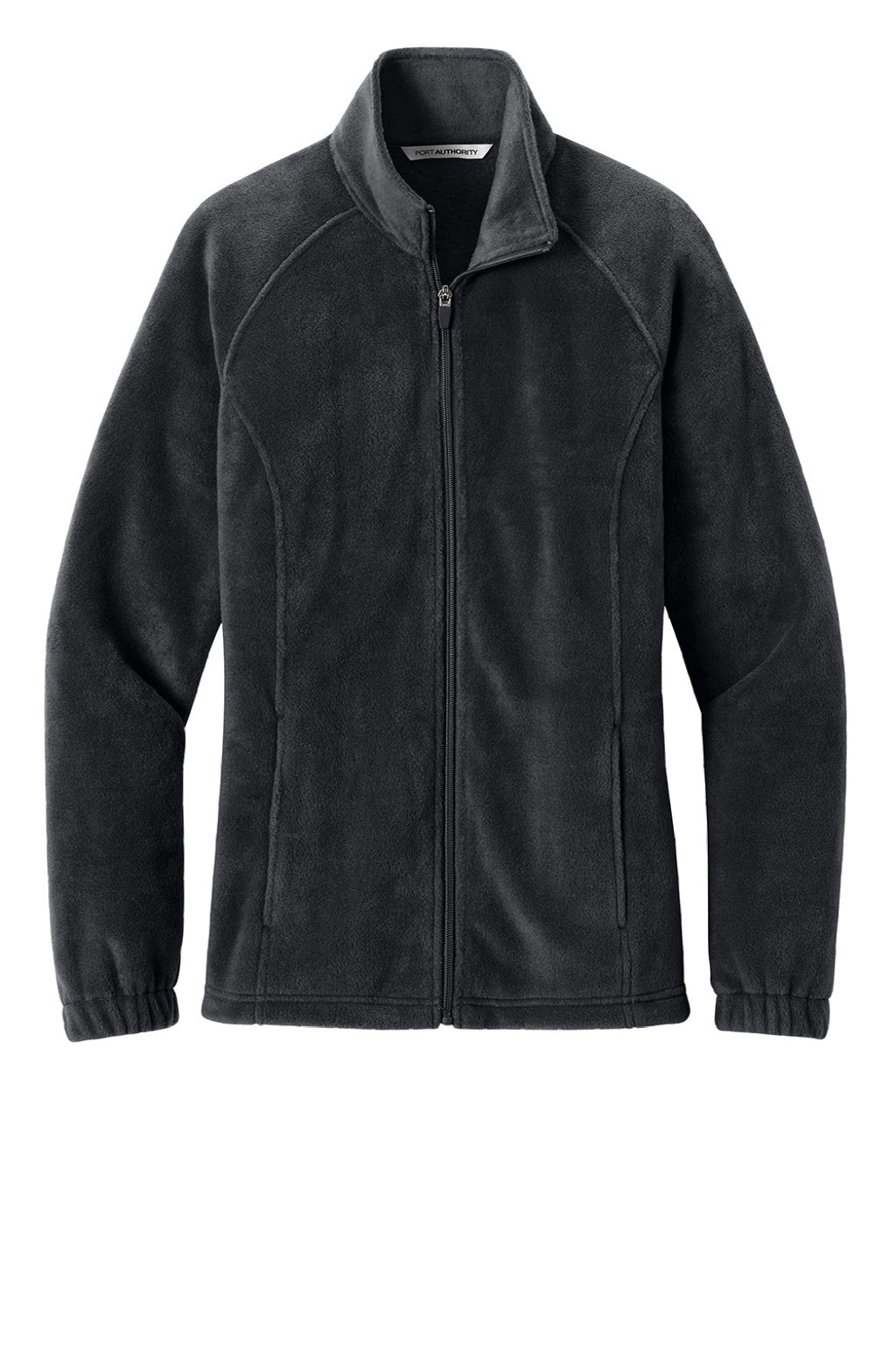 Port Authority L190 Womens Plush Fleece Full Zip Jacket Burgundy Flat Front