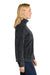 Port Authority L190 Womens Plush Fleece Full Zip Jacket Black Model Side