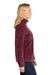 Port Authority L190 Womens Plush Fleece Full Zip Jacket Burgundy Flat Front