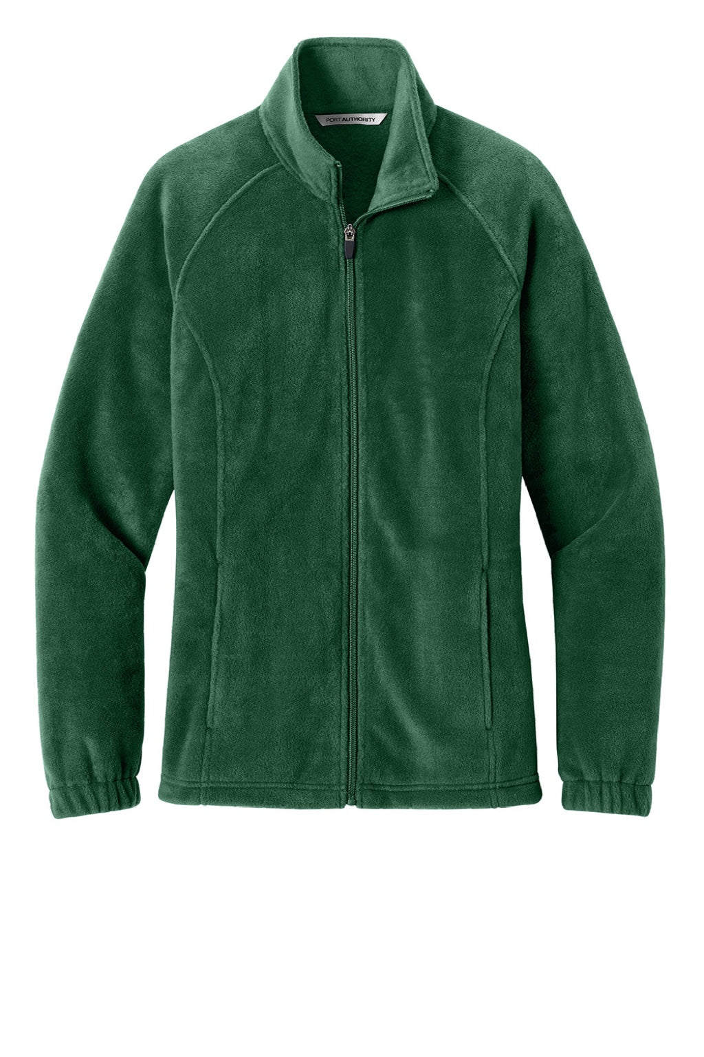 Port Authority L190 Womens Plush Fleece Full Zip Jacket Dark Green Flat Front