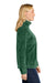 Port Authority L190 Womens Plush Fleece Full Zip Jacket Dark Green Model Side