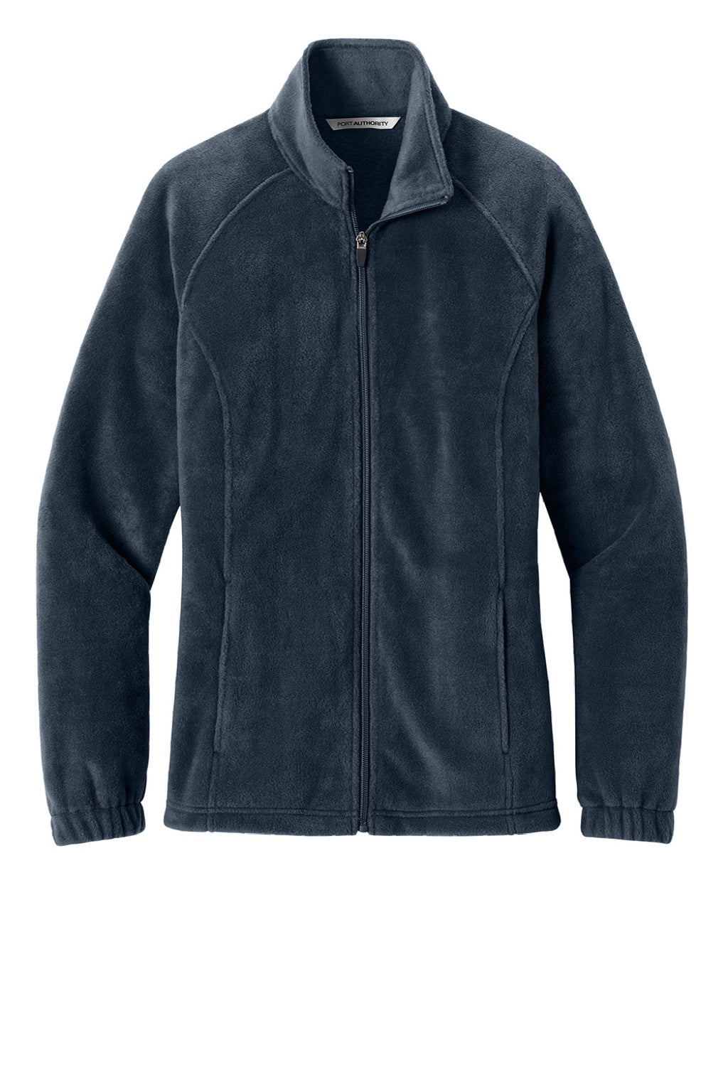 Port Authority L190 Womens Plush Fleece Full Zip Jacket Night Navy Blue Flat Front