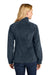 Port Authority L190 Womens Plush Fleece Full Zip Jacket Night Navy Blue Model Back
