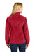 Port Authority L190 Womens Plush Fleece Full Zip Jacket Rich Red Model Back