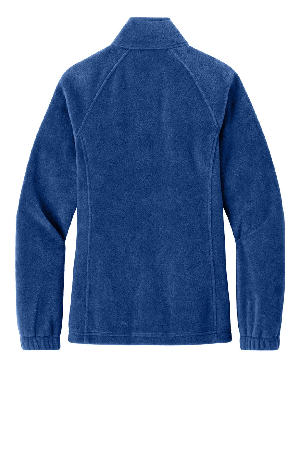 Port Authority L190 Womens Plush Fleece Full Zip Jacket Royal Blue Flat Back