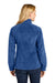 Port Authority L190 Womens Plush Fleece Full Zip Jacket Royal Blue Model Back