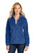Port Authority L190 Womens Plush Fleece Full Zip Jacket Royal Blue Model Front
