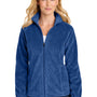 Port Authority Womens Plush Fleece Full Zip Jacket - Royal Blue - NEW