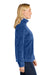 Port Authority L190 Womens Plush Fleece Full Zip Jacket Royal Blue Model Side