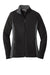 Port Authority L216 Womens Full Zip Fleece Jacket Black/Battleship Grey Flat Front
