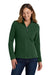 Port Authority L217 Womens Full Zip Fleece Jacket Forest Green Model Front