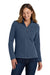 Port Authority L217 Womens Full Zip Fleece Jacket Insignia Blue Model Front