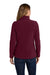 Port Authority L217 Womens Full Zip Fleece Jacket Maroon Model Back
