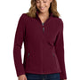 Port Authority Womens Full Zip Fleece Jacket - Maroon