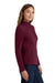 Port Authority L217 Womens Full Zip Fleece Jacket Maroon Model Side