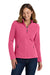 Port Authority L217 Womens Full Zip Fleece Jacket Blossom Pink Model Front