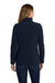 Port Authority L217 Womens Full Zip Fleece Jacket True Navy Blue Model Back