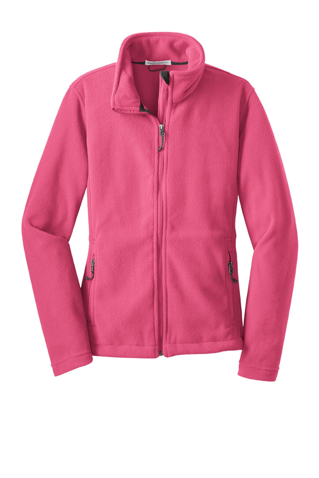 Port Authority L217 Womens Full Zip Fleece Jacket Blossom Pink Flat Front
