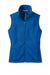 Port Authority L219 Womens Full Zip Fleece Vest True Royal Blue Flat Front