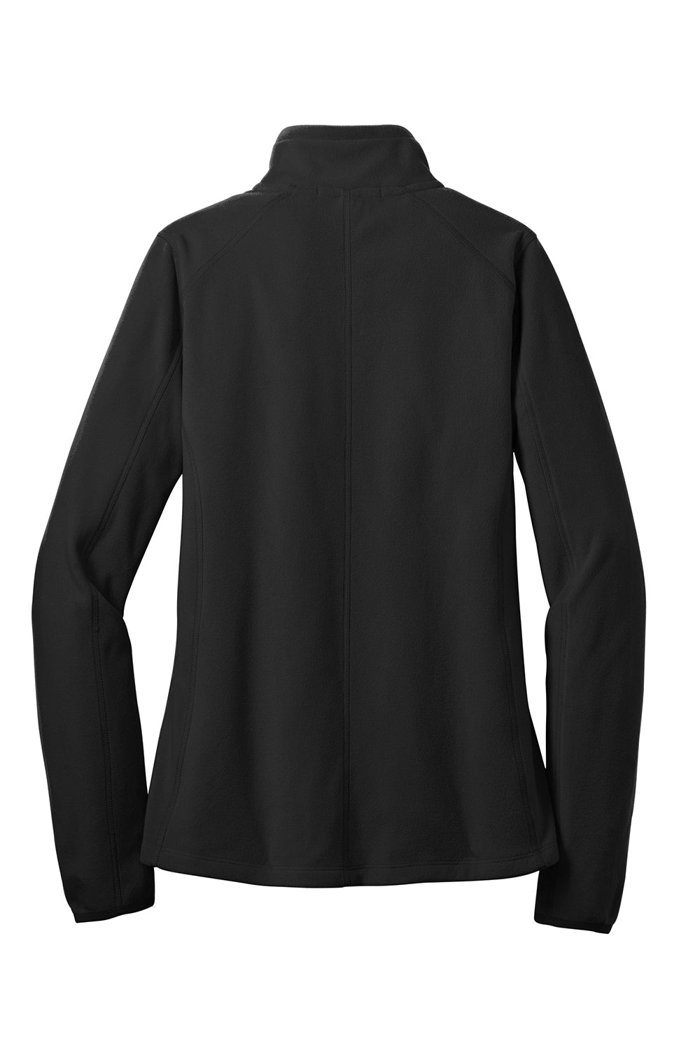 Port Authority L224 Womens Pill Resistant Microfleece 1/4 Zip Sweatshirt Black Flat Back