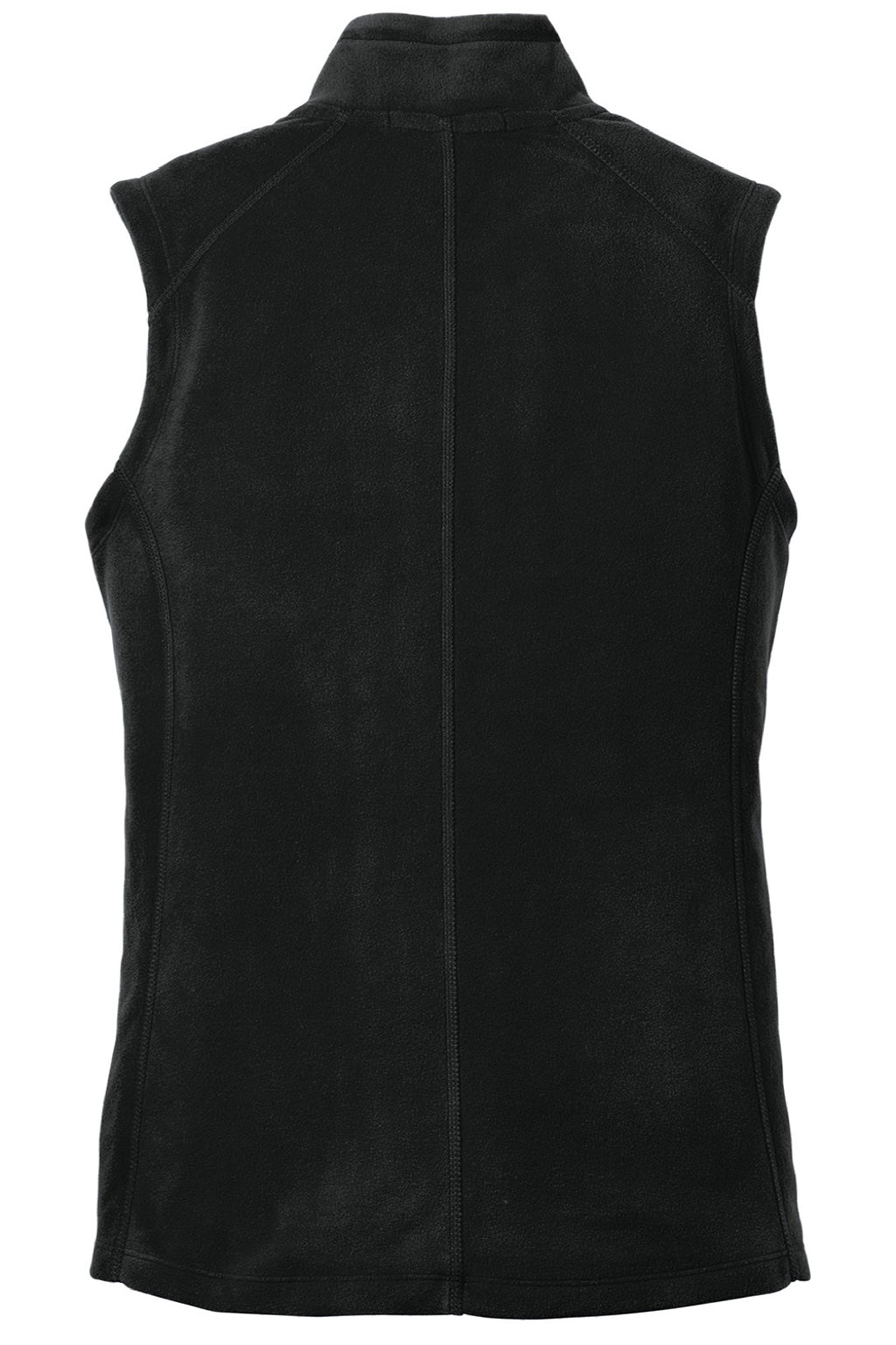 Port Authority L226 Womens Pill Resistant Microfleece Full Zip Vest Black Flat Back
