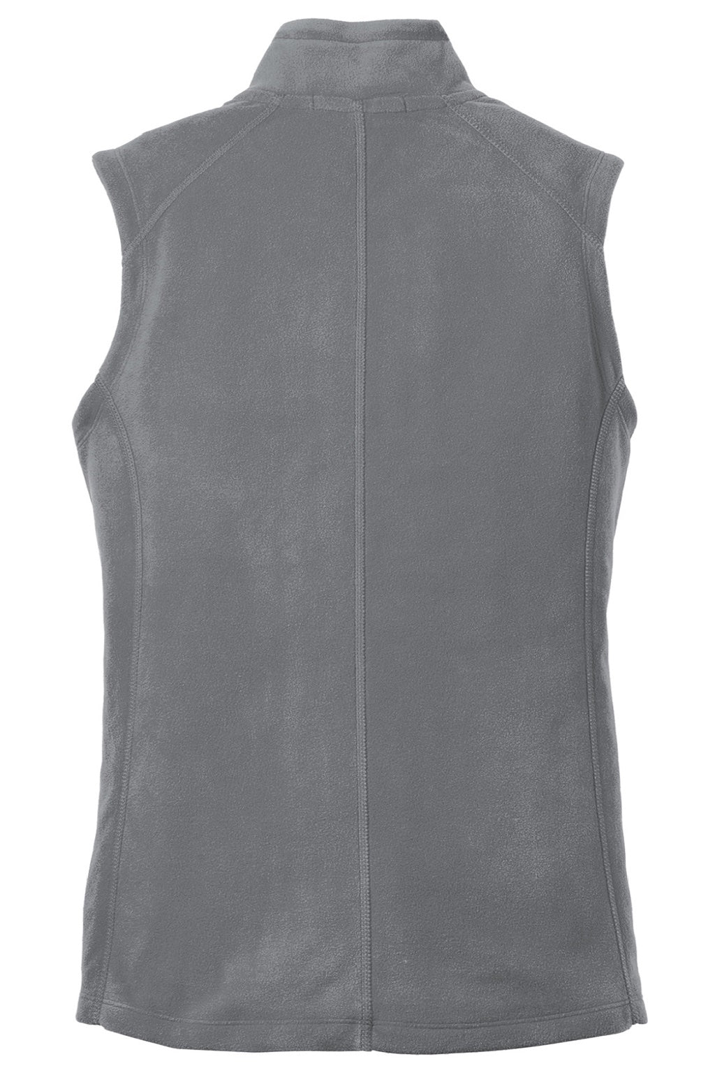 Port Authority L226 Womens Pill Resistant Microfleece Full Zip Vest Pearl Grey Flat Back