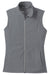 Port Authority L226 Womens Pill Resistant Microfleece Full Zip Vest Pearl Grey Flat Front
