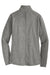 Port Authority L235 Womens Pill Resistant Heather Microfleece Full Zip Sweatshirt w/ Pockets Heather Pearl Grey Flat Back