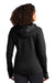 Sport-Tek L248 Womens Tech Moisture Wicking Fleece Full Zip Hooded Sweatshirt Hoodie w/ Pockets Black Model Back
