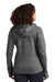 Sport-Tek L248 Womens Tech Moisture Wicking Fleece Full Zip Hooded Sweatshirt Hoodie w/ Pockets Heather Graphite Grey Model Back