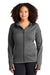 Sport-Tek L248 Womens Tech Moisture Wicking Fleece Full Zip Hooded Sweatshirt Hoodie w/ Pockets Heather Graphite Grey Model Front