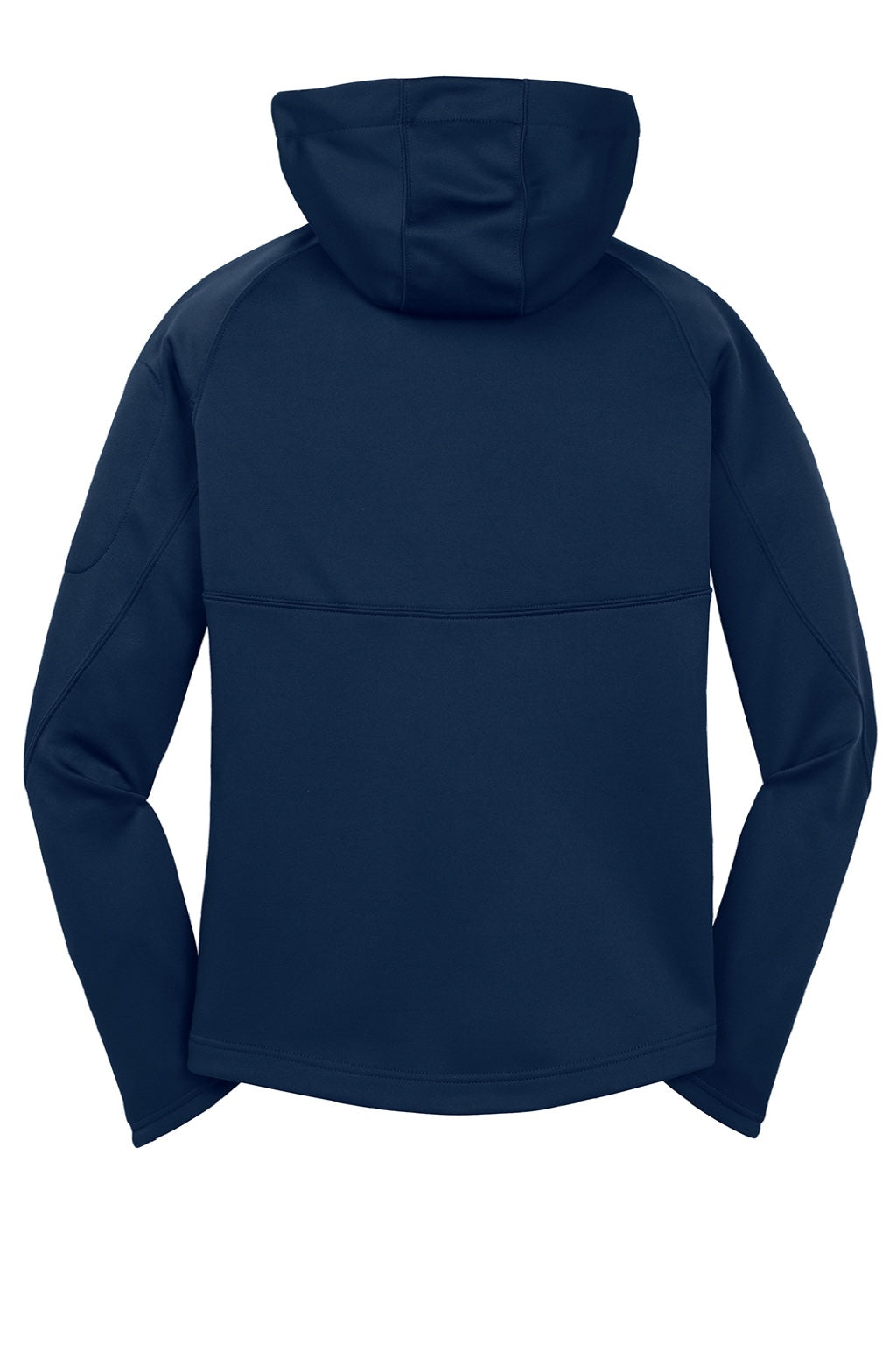 Sport-Tek L248 Womens Tech Moisture Wicking Fleece Full Zip Hooded Sweatshirt Hoodie w/ Pockets True Navy Blue Flat Back
