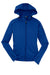 Sport-Tek L248 Womens Tech Moisture Wicking Fleece Full Zip Hooded Sweatshirt Hoodie w/ Pockets True Royal Blue Flat Front