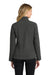 Port Authority L317 Womens Core Wind & Water Resistant Full Zip Jacket Heather Charcoal Black Model Back