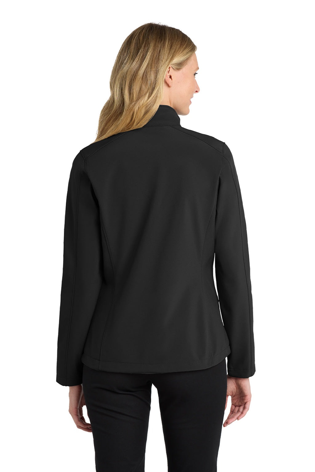 Port Authority L317 Womens Core Wind & Water Resistant Full Zip Jacket Black Model Back