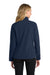 Port Authority L317 Womens Core Wind & Water Resistant Full Zip Jacket Dress Navy Blue Model Back