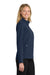 Port Authority L317 Womens Core Wind & Water Resistant Full Zip Jacket Dress Navy Blue Model Side