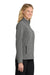 Port Authority L317 Womens Core Wind & Water Resistant Full Zip Jacket Heather Pearl Grey Model Side