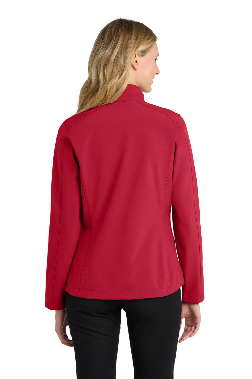 Port Authority L317 Womens Core Wind & Water Resistant Full Zip Jacket Rich Red Model Back