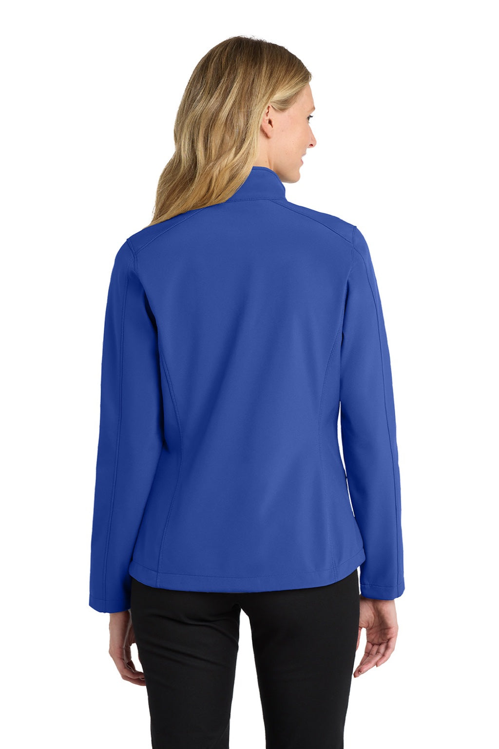 Port Authority L317 Womens Core Wind & Water Resistant Full Zip Jacket True Royal Blue Model Back