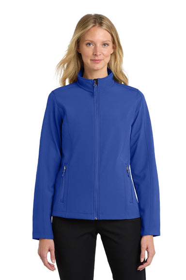 Port Authority L317 Womens Core Wind & Water Resistant Full Zip Jacket True Royal Blue Model Front