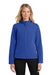 Port Authority L317 Womens Core Wind & Water Resistant Full Zip Jacket True Royal Blue Model Front