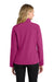 Port Authority L317 Womens Core Wind & Water Resistant Full Zip Jacket Very Berry Model Back