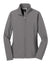 Port Authority L317 Womens Core Wind & Water Resistant Full Zip Jacket Deep Smoke Grey Flat Front