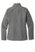 Port Authority L317 Womens Core Wind & Water Resistant Full Zip Jacket Heather Pearl Grey Flat Back
