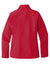 Port Authority L317 Womens Core Wind & Water Resistant Full Zip Jacket Rich Red Flat Back