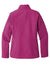 Port Authority L317 Womens Core Wind & Water Resistant Full Zip Jacket Very Berry Flat Back
