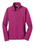 Port Authority L317 Womens Core Wind & Water Resistant Full Zip Jacket Very Berry Flat Front