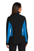 Port Authority L318 Womens Core Wind & Water Resistant Full Zip Jacket Black/Imperial Blue Model Back