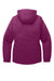 Port Authority L332 Womens Vortex 3-in-1 Waterproof Full Zip Hooded Jacket Very Berry Purple/Black Flat Back